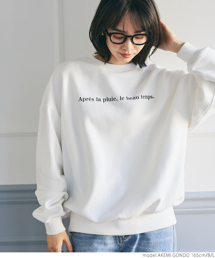 均一セール★ 裏起毛スウェット レディース アソートロゴ プリント 裏起毛 ガレッジ 長袖 英字 プルオーバー クルーネック リブ メール便不可 23aw coca コカ