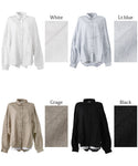 セール★2690円→1490円 シャツ レディース レーヨン 麻混 シアーシャツ 透け感 フロントボタン 前後差 前開き 羽織 体型カバー 無地 長袖 メール便不可