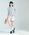 セール★2490円→1490円 パンツ レディース ショートパンツ ポリエステル ストレッチ タック付き 前開き ファスナー 無地 ショート丈 メール便不可 24aw